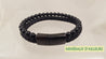 Double Leather Bracelet - Black Tourmaline