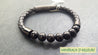 Simple Leather Bracelet - Black Tourmaline