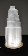 Selenite Lamp - Tower 20 cm