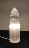 Selenite Lamp - Tower 20 cm