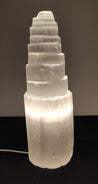 Selenite lamp - Tower 25 cm