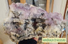 Amethyst and anhydrite flower 13 - Brazil