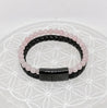 Double Leather Bracelet - Rose Quartz